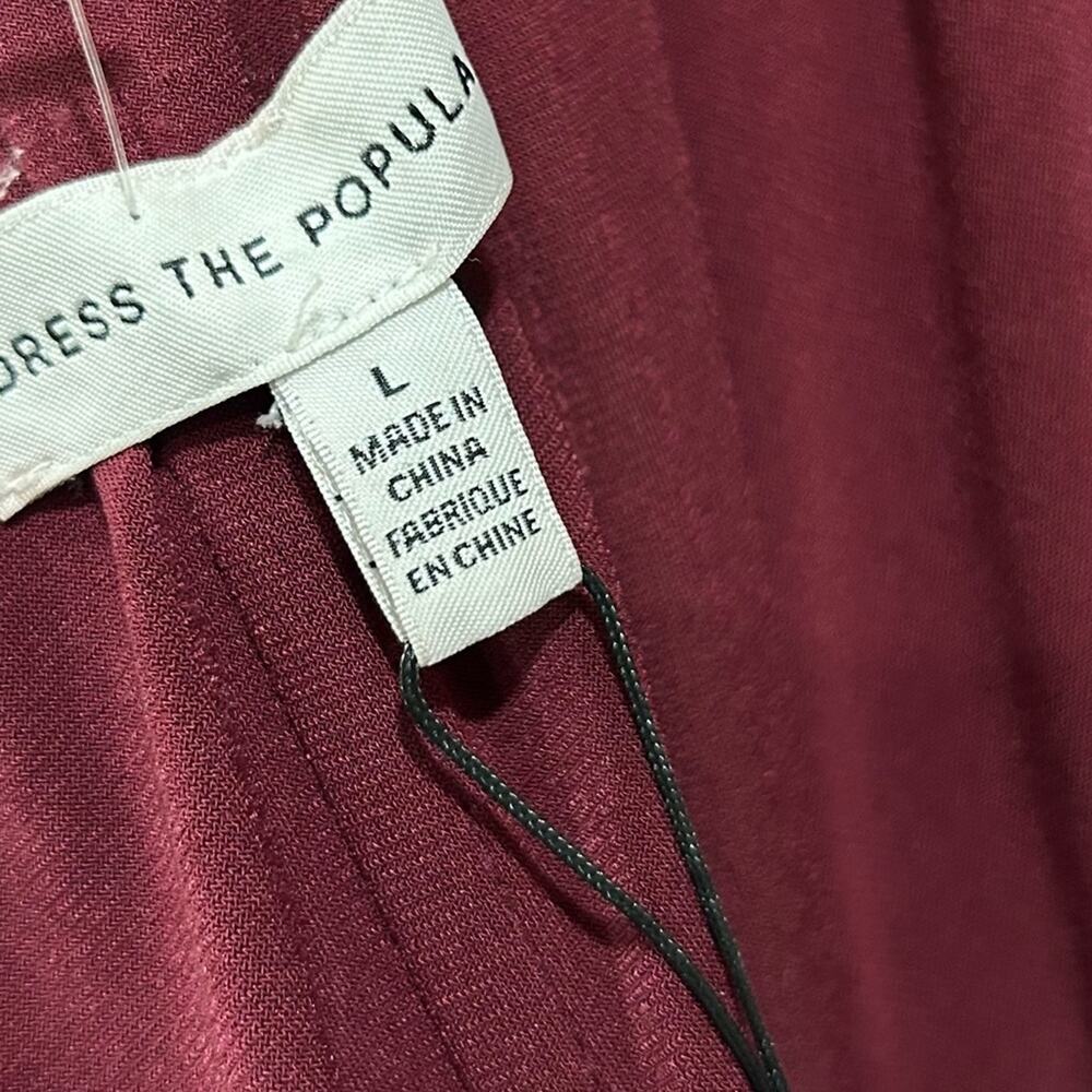 Dress the population Ruched Bodycon Dress women’s size large - Picture 6 of 12